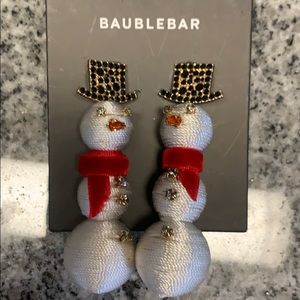 BaubleBar Snowman Earrings